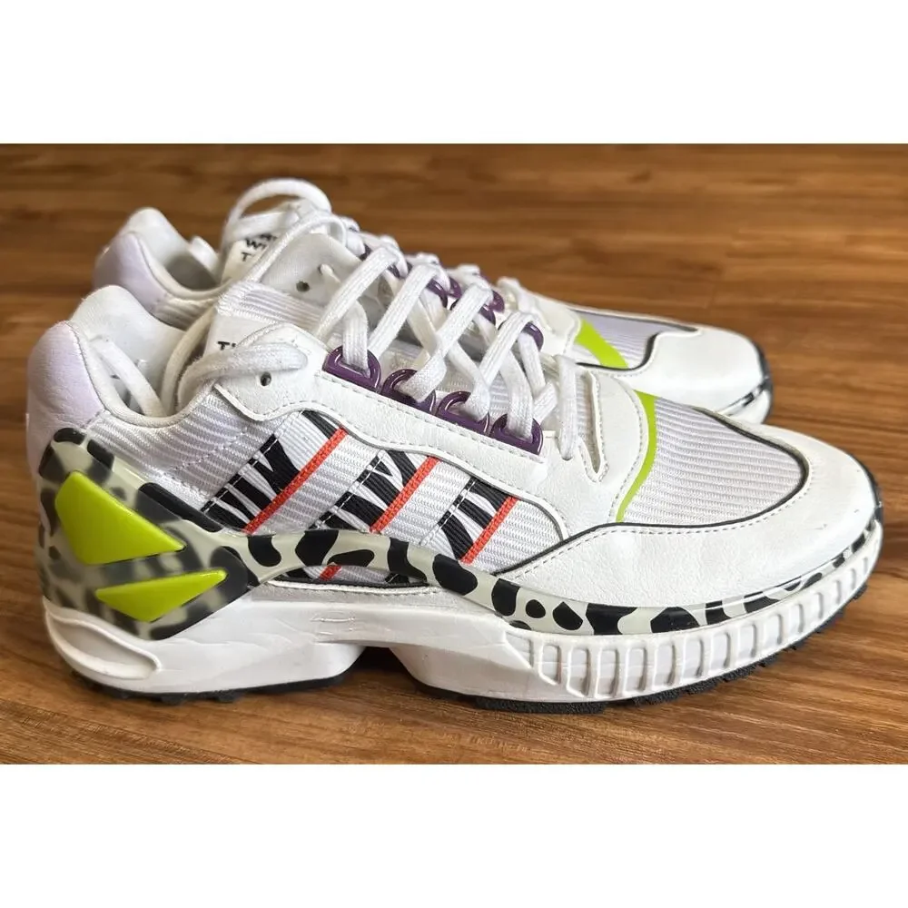 Adidas Womens ZX Wavian GW0517 White Running Shoes Sneakers Size‎ 8 EXCELLENT